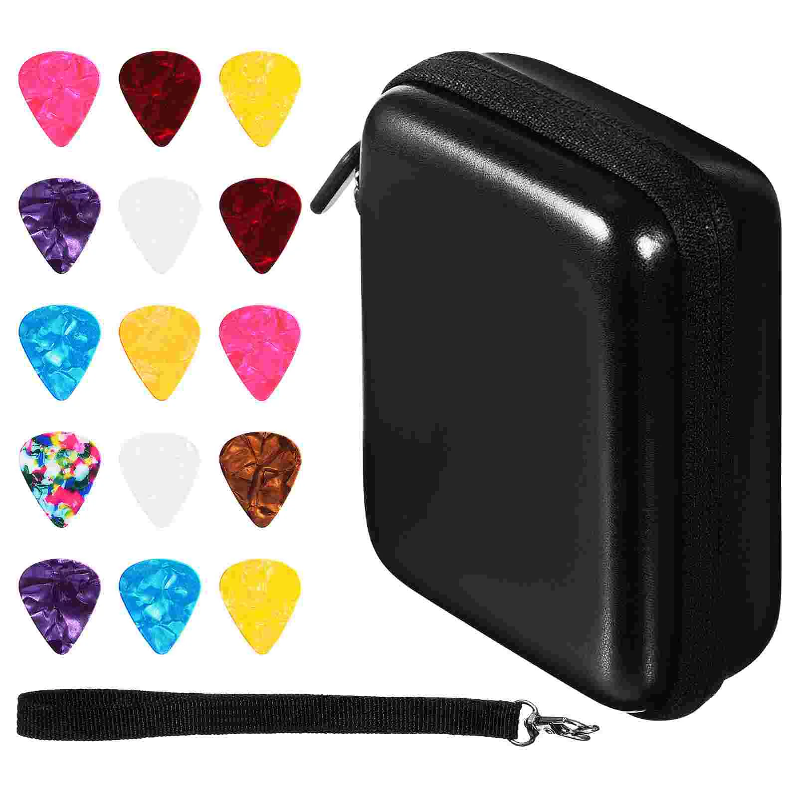 Guitar Pick Holder Case Storage Pouch Organizer with 15 Guitar Picks for Acoustic Electric Guitar
Guitar Pick Holder Case Storage Pouch Organizer with 15 Guitar Picks for Acoustic Electric Guitar