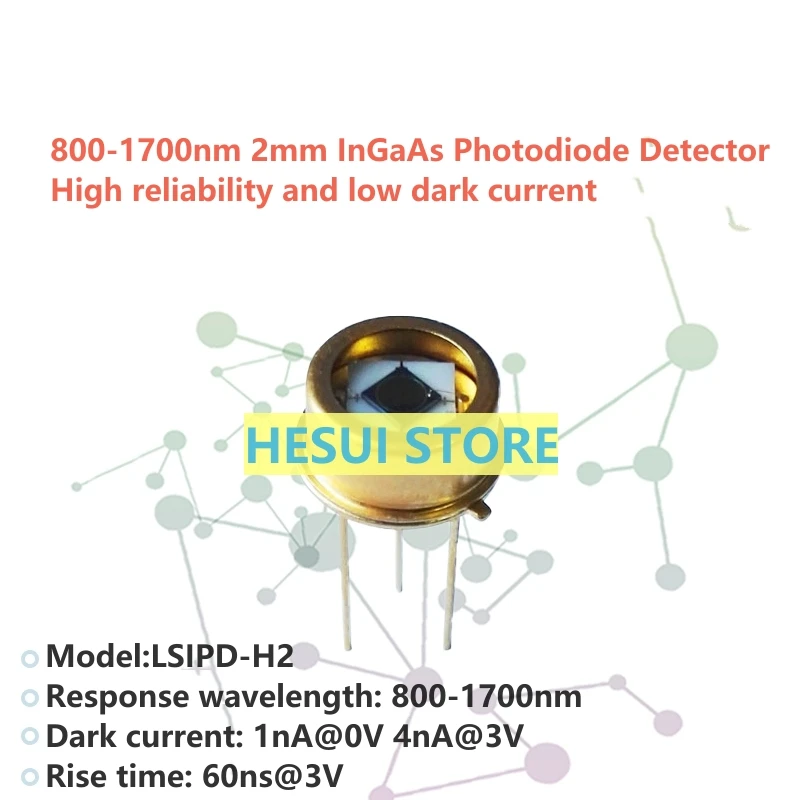 LSIPD-H2 800-1700nm 2mm InGaAs Photodiode Detector High cost performance High stability flat window
LSIPD-H2 800-1700nm 2mm InGaAs Photodiode Detector High cost performance High stability flat window