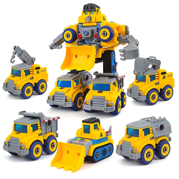 DIY Assembling Engineering Toy Cars, 5-IN-1 Building Block Educational Toys for Kids/Boys, Promote Interest in Engineering
DIY Assembling Engineering Toy Cars, 5-IN-1 Building Block Educational Toys for Kids/Boys, Promote Interest in Engineering