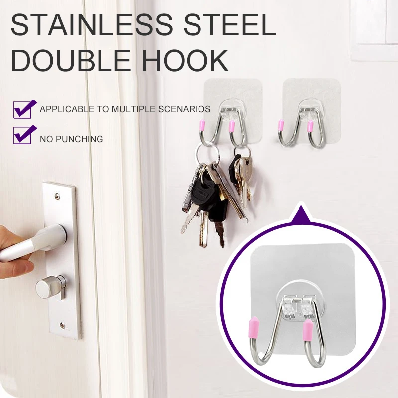 Practical Bathroom Towel Hook New Punch-free Kitchen Storage Hooks Self-adhesive Viscose Hooks Wall Hook Stainless Steel
Practical Bathroom Towel Hook New Punch-free Kitchen Storage Hooks Self-adhesive Viscose Hooks Wall Hook Stainless Steel