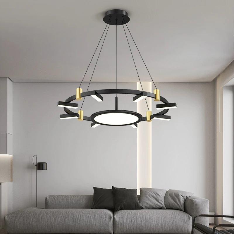 Nordic LED lamp dining table chandelier modern round ring bedroom lighting living room dining room bedside kitchen Chandelier
Nordic LED lamp dining table chandelier modern round ring bedroom lighting living room dining room bedside kitchen Chandelier