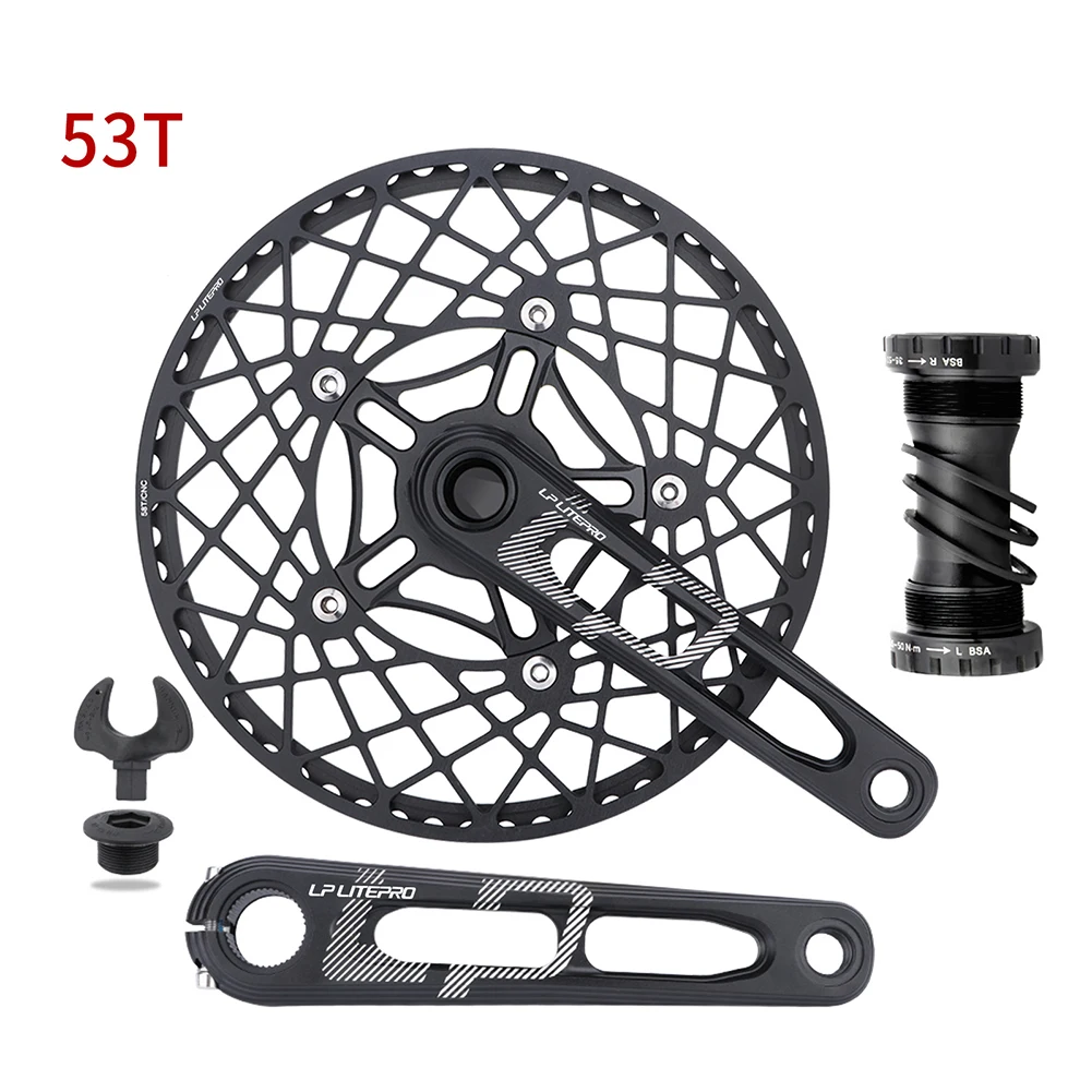 Hollow Integrated Crank Folding Car Hollow Crankset Spider Plate Aluminum Alloy Hollow Crank Crankset For Lp Litepro
Hollow Integrated Crank Folding Car Hollow Crankset Spider Plate Aluminum Alloy Hollow Crank Crankset For Lp Litepro