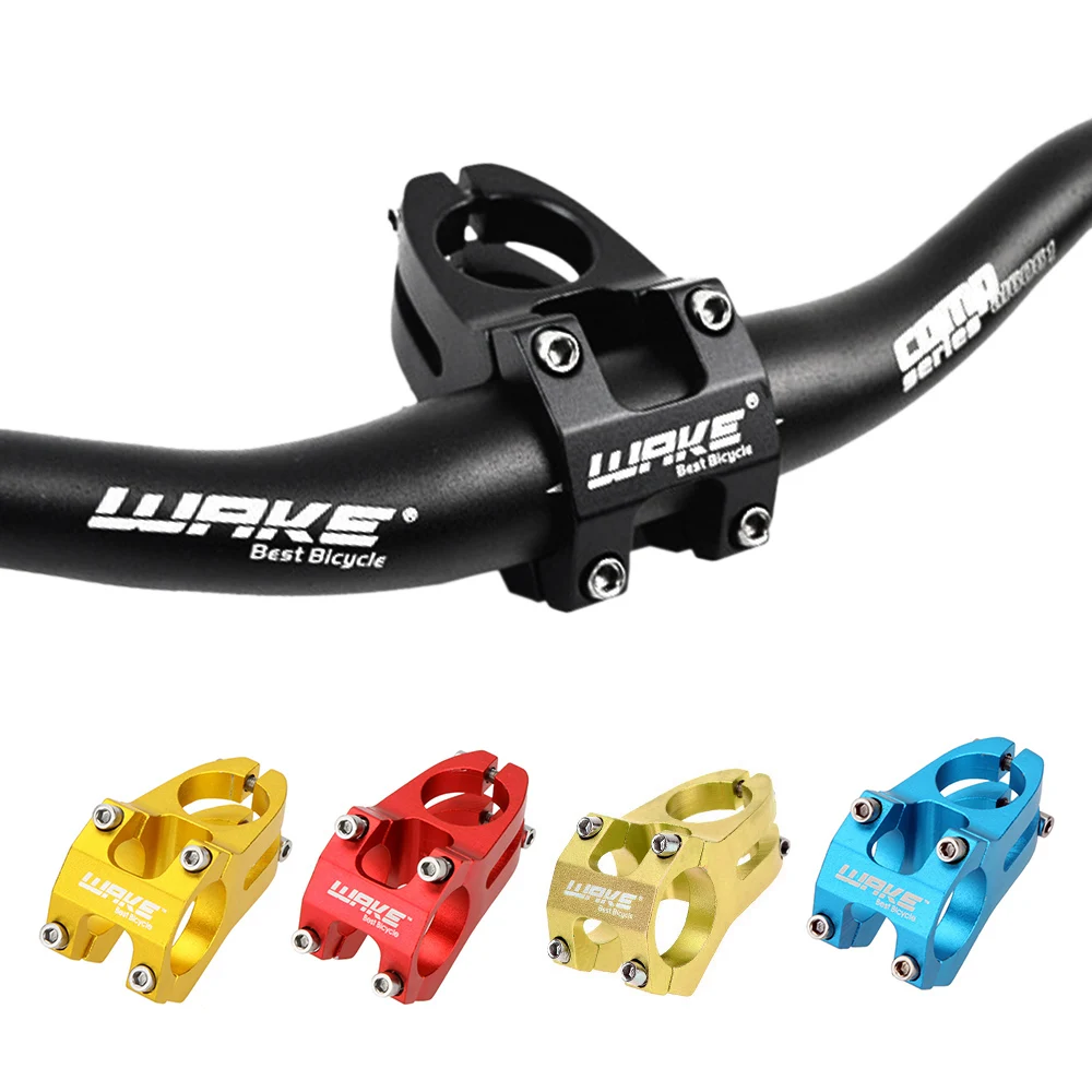 WAKE MTB Mountain Bike Handlebar Stem 31.8mm Cycling Bicycle Best Aluminium Alloy High-strength Hollow Riser Speed Drop Short
WAKE MTB Mountain Bike Handlebar Stem 31.8mm Cycling Bicycle Best Aluminium Alloy High-strength Hollow Riser Speed Drop Short