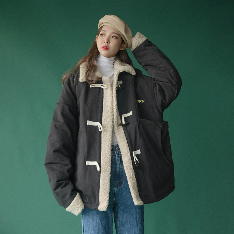 NEW Coat thickening femle utumn nd winter Koren version of loose winter wool velvet cotton clothing short coat
NEW Coat thickening femle utumn nd winter Koren version of loose winter wool velvet cotton clothing short coat