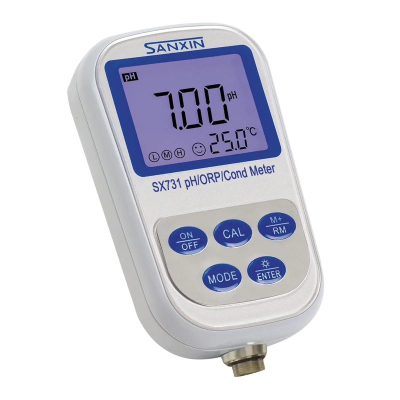 SX731 Portable Handheld pH / mV / ORP / Conductivity / TDS / Salinity / Resistivity Meter
SX731 Portable Handheld pH / mV / ORP / Conductivity / TDS / Salinity / Resistivity Meter