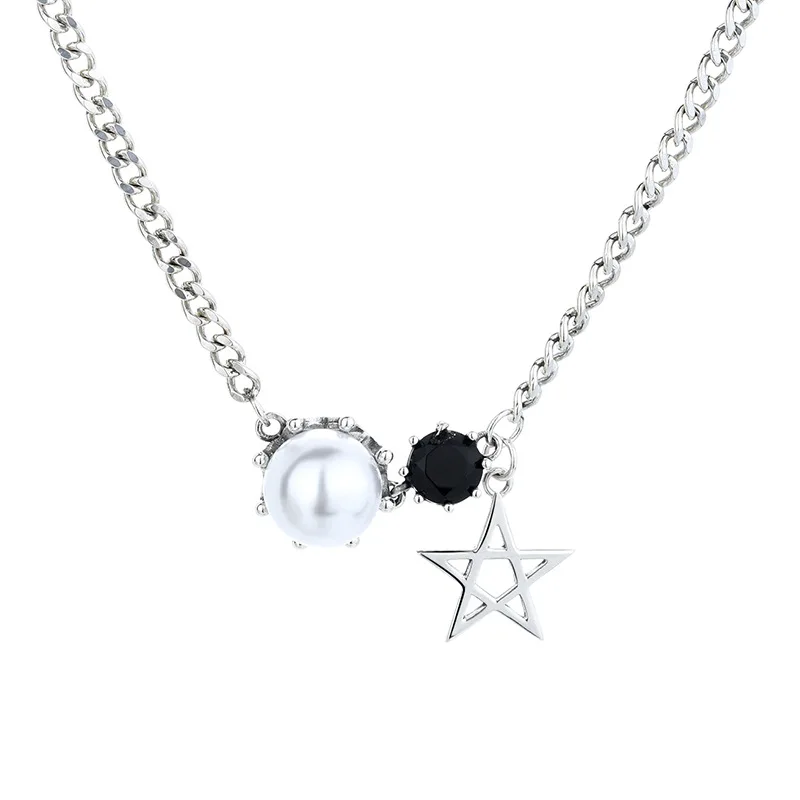 925 Thai Silver New Star Pearl Versatile Necklace Simple ins Fashion Retro Short Sterling Silver Collar Chain
925 Thai Silver New Star Pearl Versatile Necklace Simple ins Fashion Retro Short Sterling Silver Collar Chain