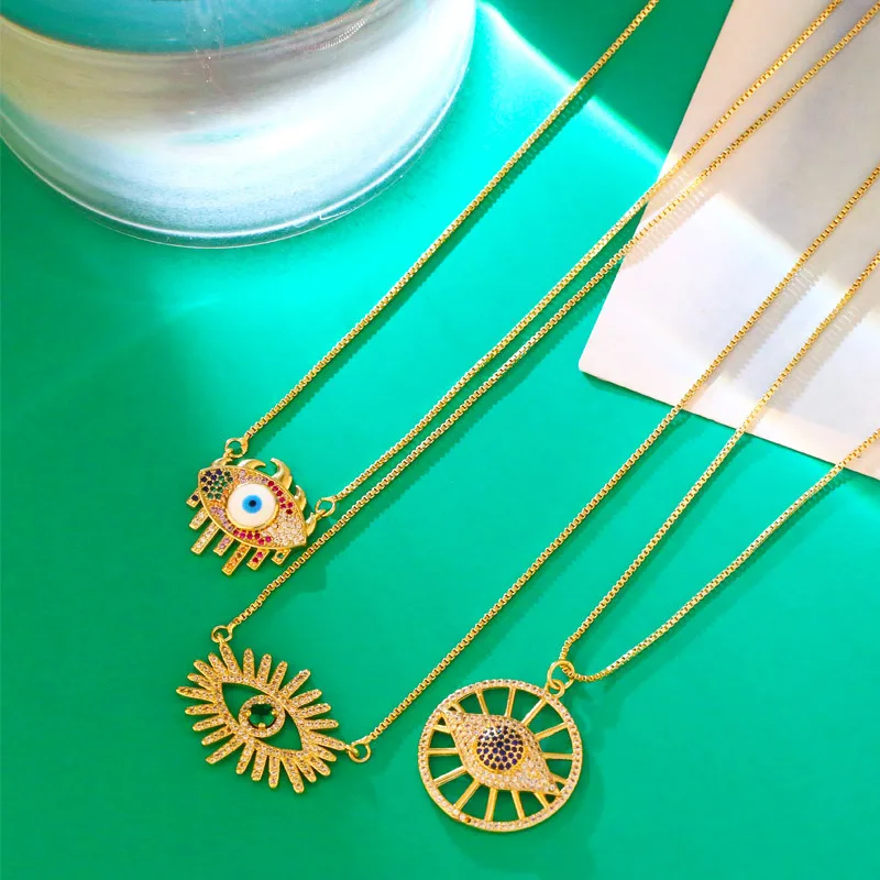 Fashion Creative Necklace Personality Exaggerated Devil Eye Pendant Zircon Necklace
Fashion Creative Necklace Personality Exaggerated Devil Eye Pendant Zircon Necklace