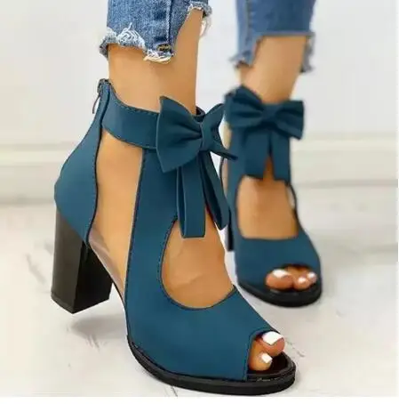 Women High Heels Summer Ladies Elegant Butterfly Knot Mesh Sandals Back Zipper Fish Mouth Party Sandalias Fashion Women Shoes
Women High Heels Summer Ladies Elegant Butterfly Knot Mesh Sandals Back Zipper Fish Mouth Party Sandalias Fashion Women Shoes