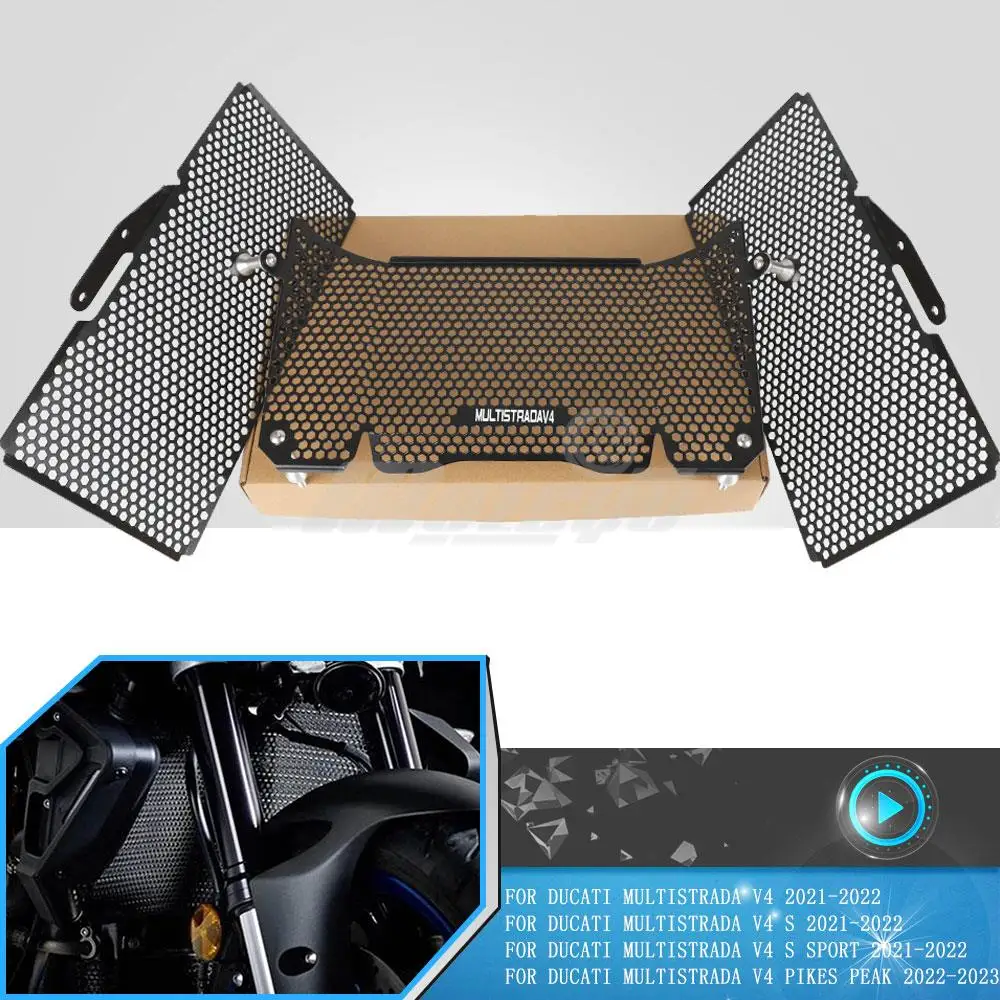 Multistrada V4/V4S Sport 2021 Moto Radiator Grille Guard Cover Oil Cooler Grill FOR Ducati Multistrada V4 Pikes Peak 2022 2023
Multistrada V4/V4S Sport 2021 Moto Radiator Grille Guard Cover Oil Cooler Grill FOR Ducati Multistrada V4 Pikes Peak 2022 2023