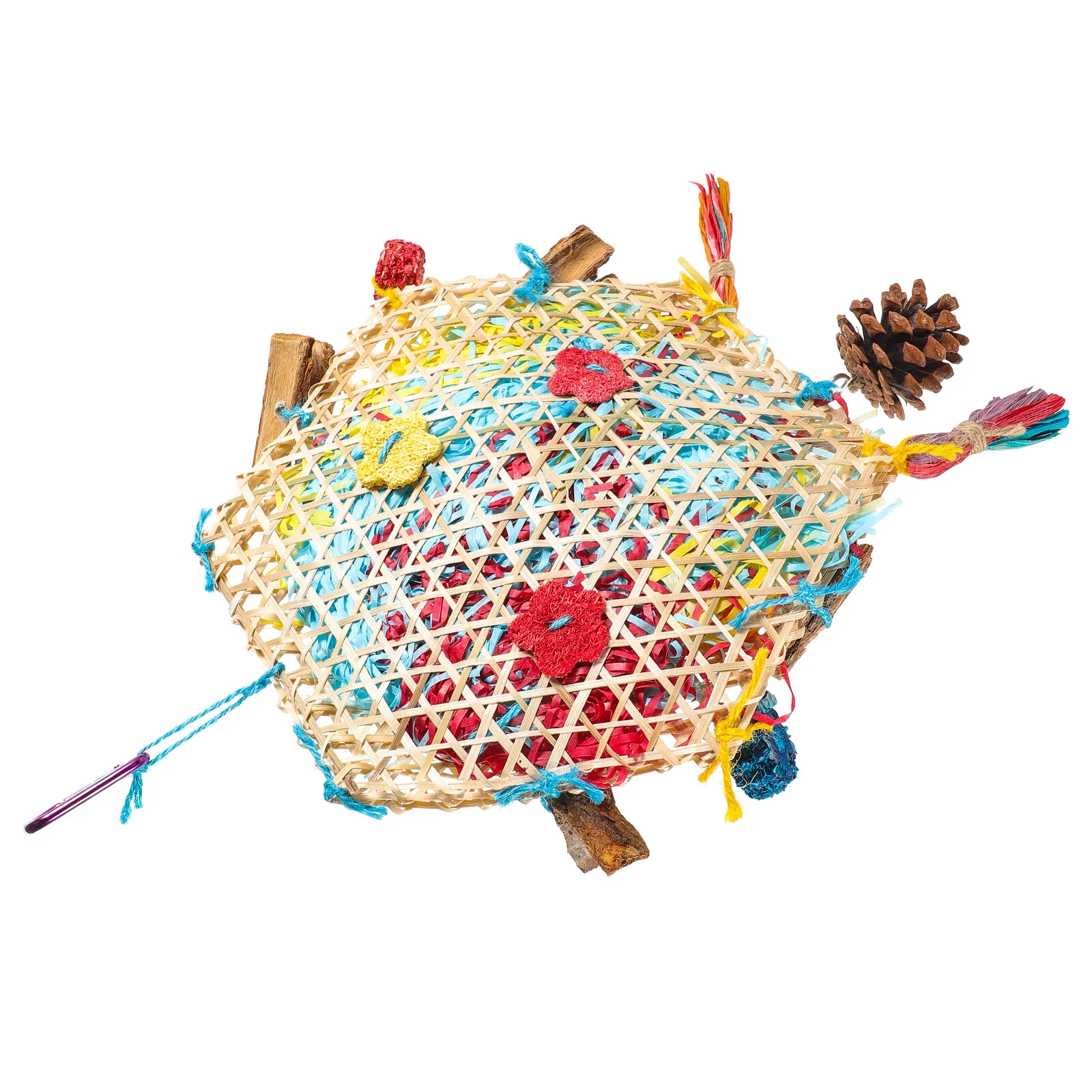 Parrot Cage Funny Toy Small Bird Toys Bamboo Chew Hanging Bite Bird Paper Weaving Teething Toys
Parrot Cage Funny Toy Small Bird Toys Bamboo Chew Hanging Bite Bird Paper Weaving Teething Toys