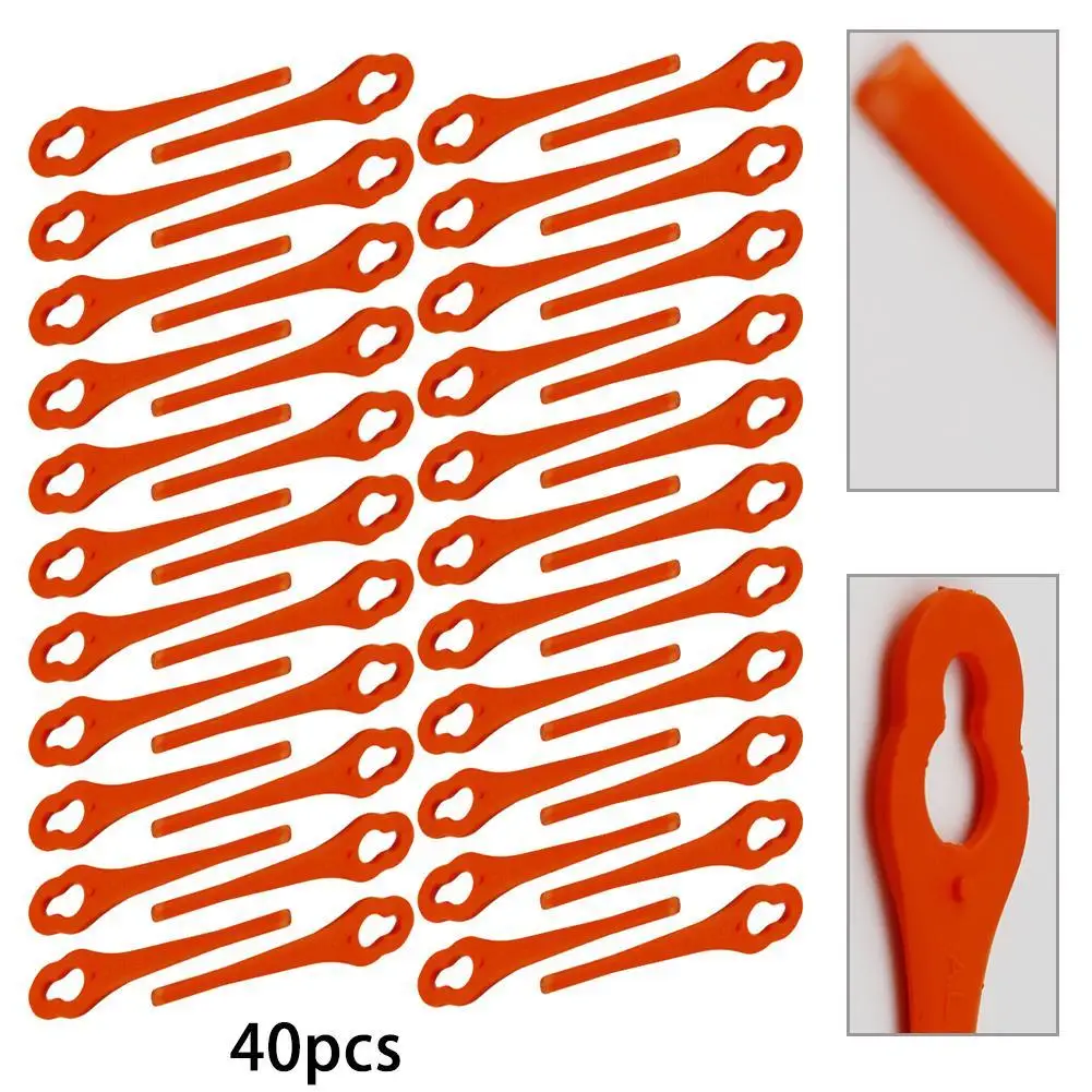 40pc Plastic Grass Strimmer Blades For Vonhaus 20v Max Lithium-Ion G Electric Cordless Grass Trimmer Cutter Blades Garden Parts
40pc Plastic Grass Strimmer Blades For Vonhaus 20v Max Lithium-Ion G Electric Cordless Grass Trimmer Cutter Blades Garden Parts