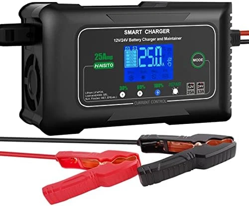 Amp Lithium Battery Charger, 12V and 24V Lifepo4,Lead-Acid(/Gel/SLA..) Battery Charger,Battery Maintainer, Trickle Charger, and
Amp Lithium Battery Charger, 12V and 24V Lifepo4,Lead-Acid(/Gel/SLA..) Battery Charger,Battery Maintainer, Trickle Charger, and
