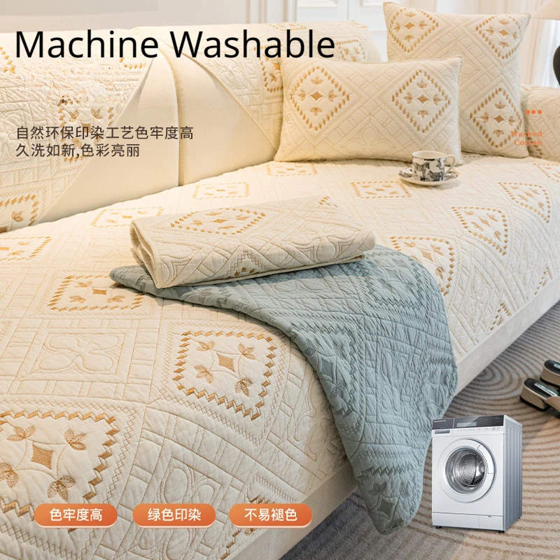 Skin-friendly Cotton Sofa Cover Anti-slip Couch Cover Soft Cushion Mat Washable Slipcover Seat Chair Protector Cushion Cover
Skin-friendly Cotton Sofa Cover Anti-slip Couch Cover Soft Cushion Mat Washable Slipcover Seat Chair Protector Cushion Cover
