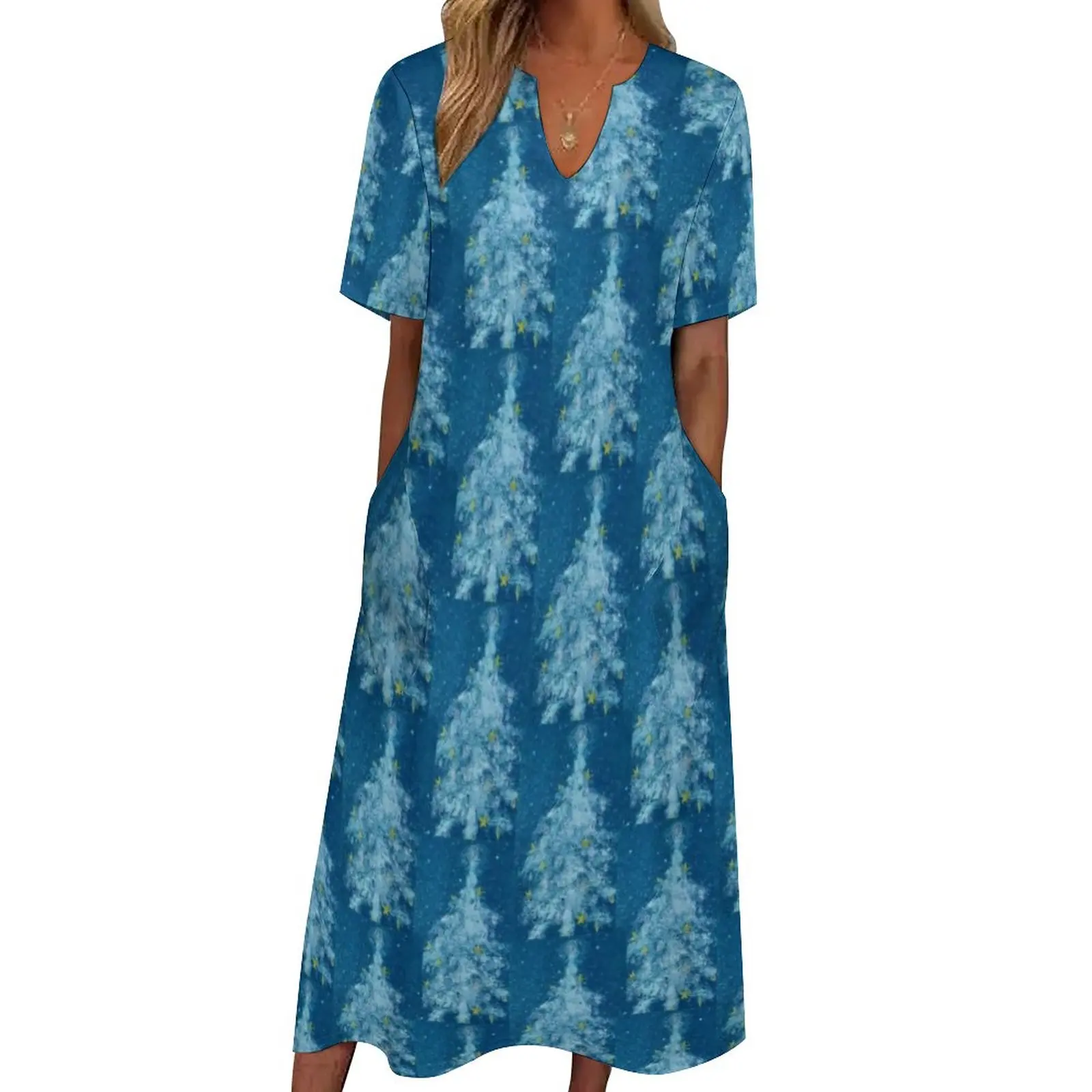 White Christmas Tree Dress Summer Modern Print Korean Fashion Casual Long Dresses Woman Vintage Maxi Dress Gift
White Christmas Tree Dress Summer Modern Print Korean Fashion Casual Long Dresses Woman Vintage Maxi Dress Gift