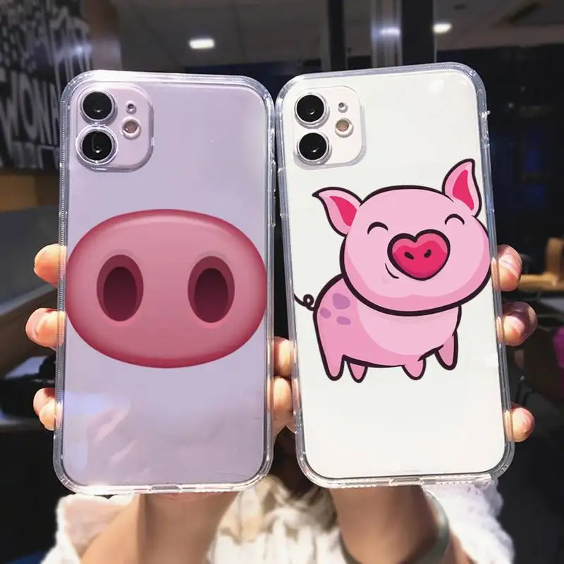 Cartoon Pink Cute Pig Phone Case For iPhone 11 12 Mini 13 Pro XS Max X 8 7 6s Plus 5 SE XR Transparent Shell
Cartoon Pink Cute Pig Phone Case For iPhone 11 12 Mini 13 Pro XS Max X 8 7 6s Plus 5 SE XR Transparent Shell