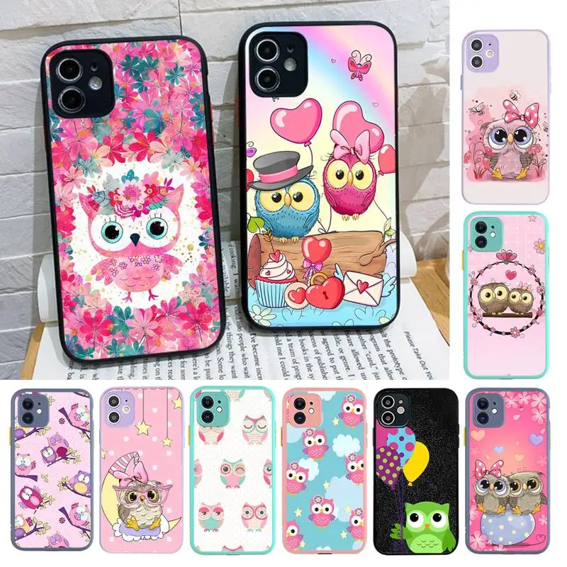 Lovely Owl Cartoon Animal Phone Case for iPhone X XR XS 7 8 Plus 11 12 13 pro MAX 13mini Translucent Matte Case 
Lovely Owl Cartoon Animal Phone Case for iPhone X XR XS 7 8 Plus 11 12 13 pro MAX 13mini Translucent Matte Case