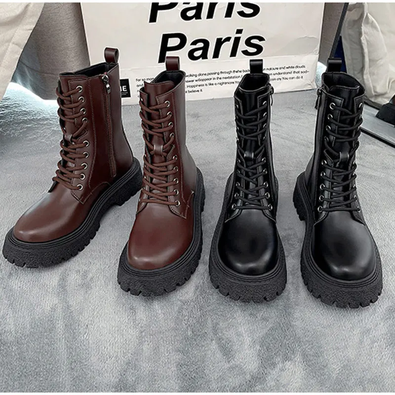 Women British Style Side Zipper Short Boots 2022 New Female Lace Up Summer Autumn Shoes INS Trendy Lady Classic Round Toe
Women British Style Side Zipper Short Boots 2022 New Female Lace Up Summer Autumn Shoes INS Trendy Lady Classic Round Toe