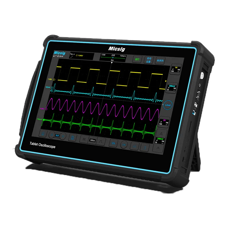 Micsig TO2004 200 MHz Oscilloscope digital 4 Channels 1GSa/S High Performance And Multi-function Tablet Oscilloscope
Micsig TO2004 200 MHz Oscilloscope digital 4 Channels 1GSa/S High Performance And Multi-function Tablet Oscilloscope