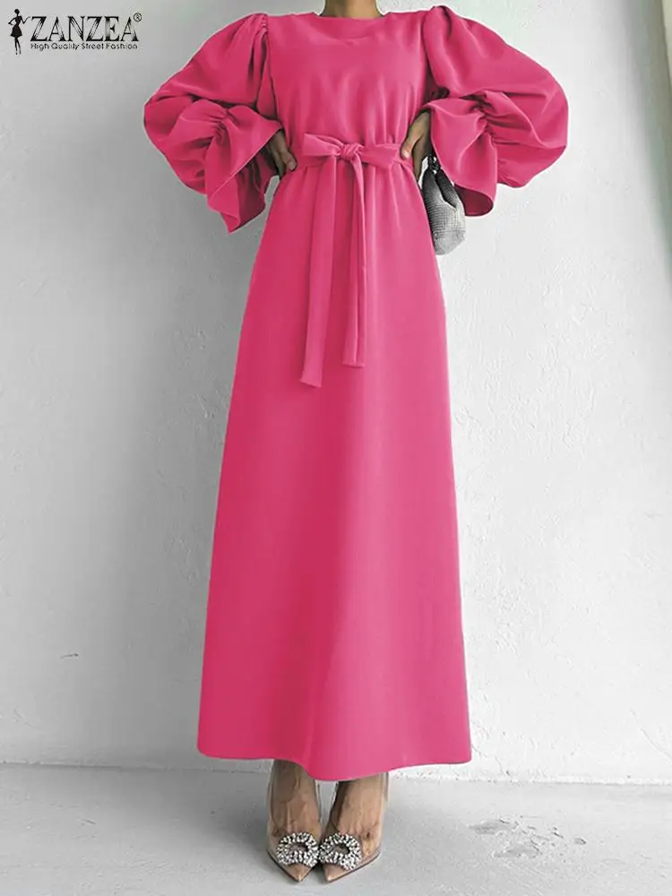 ZANZEA 2023 Autumn Long Sleeve Vestidos Women Maxi Long Dresses Fashion Vintage Belted Ruffled Cuff Dress Casual Round Neck Robe
ZANZEA 2023 Autumn Long Sleeve Vestidos Women Maxi Long Dresses Fashion Vintage Belted Ruffled Cuff Dress Casual Round Neck Robe