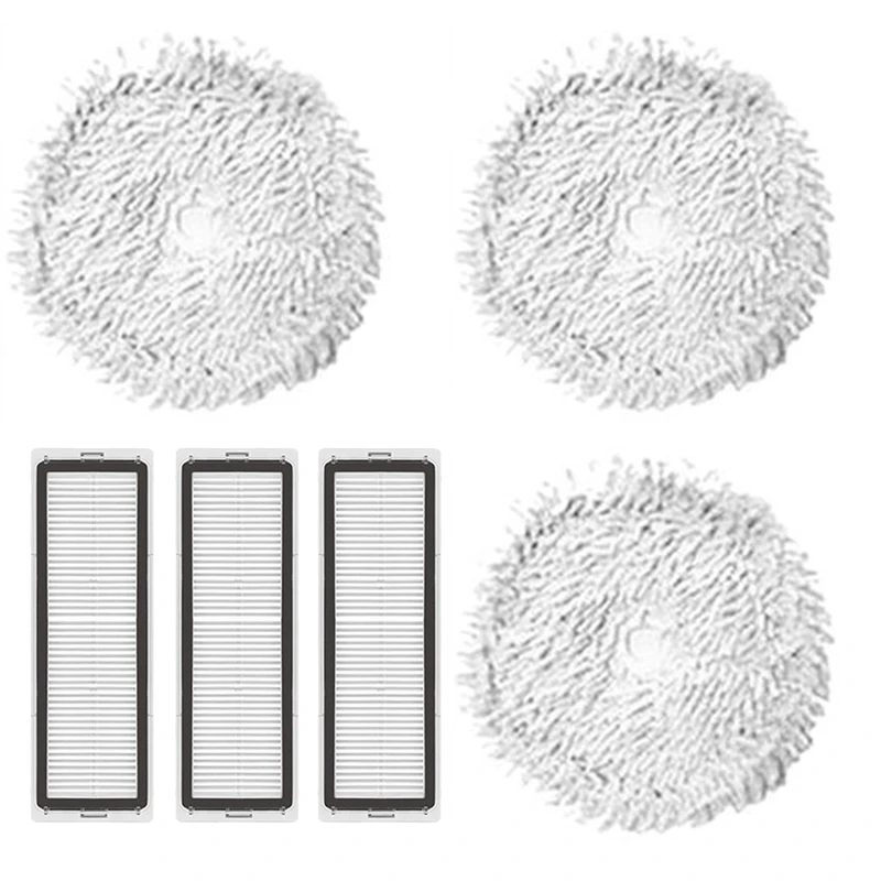6Pcs Washable Hepa Filter And Mop Cleaning Replacement For Xiaomi Dreame Bot W10 Self-Cleaning Robot Vacuum Spare Parts
6Pcs Washable Hepa Filter And Mop Cleaning Replacement For Xiaomi Dreame Bot W10 Self-Cleaning Robot Vacuum Spare Parts