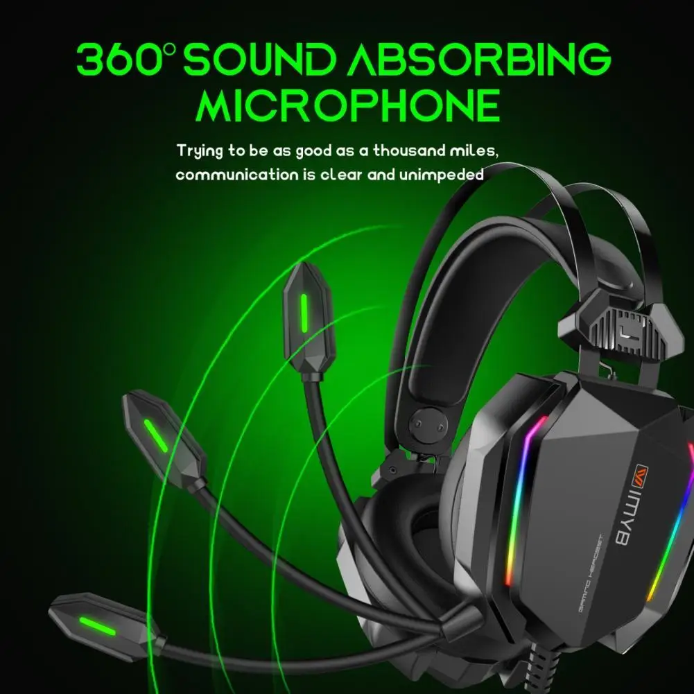 A32 Wired Headphone High Fidelity Subwoofer RGB Breathing Light 3.5mm USB Gaming Lossless Earpiece with Mircophone for Computer
A32 Wired Headphone High Fidelity Subwoofer RGB Breathing Light 3.5mm USB Gaming Lossless Earpiece with Mircophone for Computer