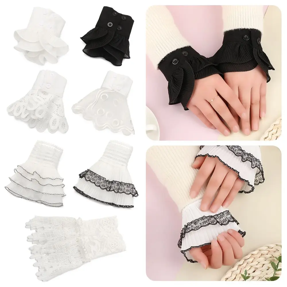 1Pair Universal Sweater Decorative Gloves Arm Cover Lace Cuffs Detachable Sleeve Cuffs Fake Sleeve Ruffles Elbow Sleeve
1Pair Universal Sweater Decorative Gloves Arm Cover Lace Cuffs Detachable Sleeve Cuffs Fake Sleeve Ruffles Elbow Sleeve