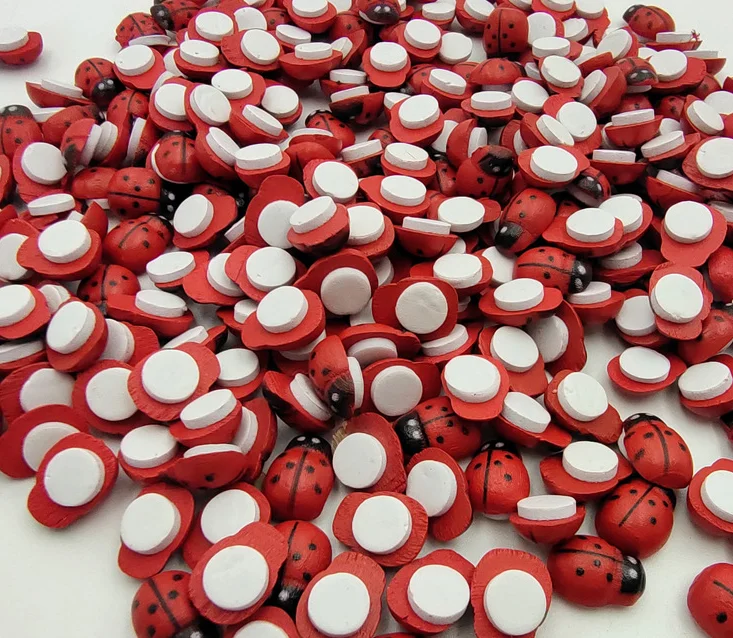 100Pcs/bag Painted Ladybug Self Adhesive Bee stickers creati Paste Decorations Cabochon Scrapbooking Decoration 8x11mm Kids Gift
100Pcs/bag Painted Ladybug Self Adhesive Bee stickers creati Paste Decorations Cabochon Scrapbooking Decoration 8x11mm Kids Gift