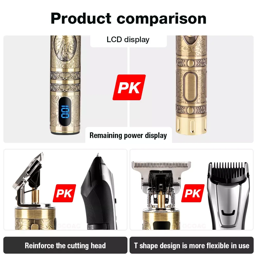 NEW2023 T9 Electric Hair Clipper New Hair Trimmer Professional Shaver Beard Barber Shop Men Hair Cutting Machine For Men Haircut
NEW2023 T9 Electric Hair Clipper New Hair Trimmer Professional Shaver Beard Barber Shop Men Hair Cutting Machine For Men Haircut