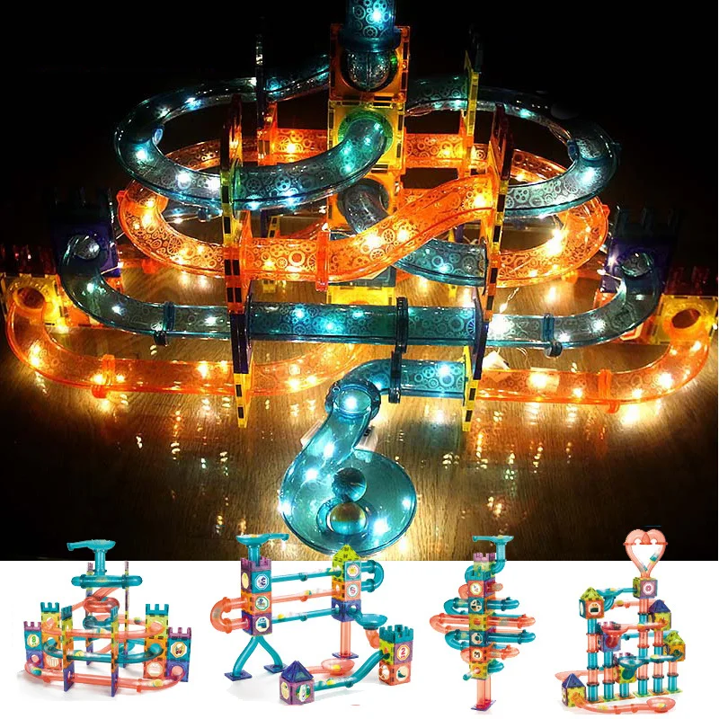 Magnetic Building Block Magnet Designer Marble Race Run Track Maze Ball Funnel Slide Bricks Education Toys For Children Gift
Magnetic Building Block Magnet Designer Marble Race Run Track Maze Ball Funnel Slide Bricks Education Toys For Children Gift