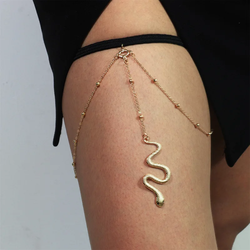 Bohemian Shiny Rhinestones Leg Chain for Women Sexy Long Tassel Snake Pendants Leg Thigh Harness Beach Nightclub Body Jewelry
Bohemian Shiny Rhinestones Leg Chain for Women Sexy Long Tassel Snake Pendants Leg Thigh Harness Beach Nightclub Body Jewelry