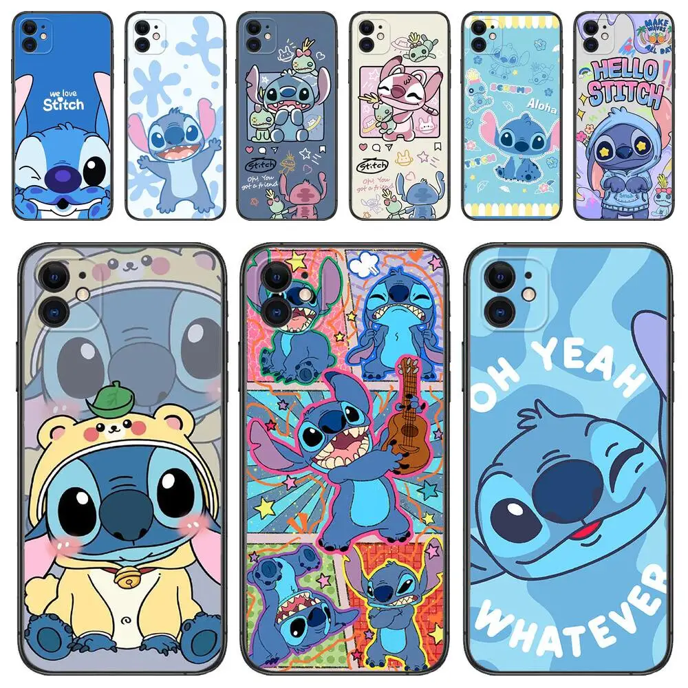 Stitch Cartoon Anime Phone Case For Apple IPhone 13 12 11 14 15 Pro Max Mini SE XR X XS Max 6S 8 7 plus Luxury Black TPU Cover
Stitch Cartoon Anime Phone Case For Apple IPhone 13 12 11 14 15 Pro Max Mini SE XR X XS Max 6S 8 7 plus Luxury Black TPU Cover