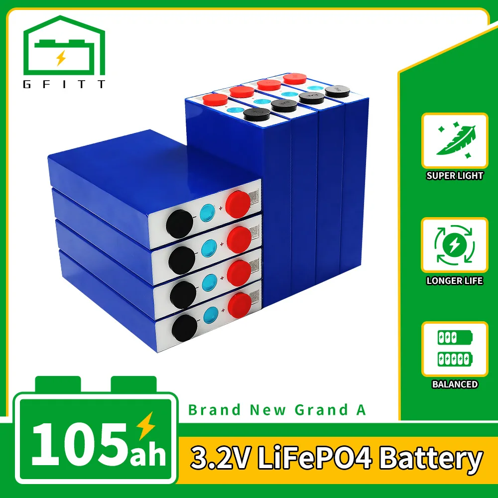 3,2 В Lifepo4 Ач батарея 4-32 шт. глубокий цикл высокой емкости DIY перезаряжаемый пакет для электрического RV лодки солнечной батареи ЕС США без НАЛО...
3,2 В Lifepo4 Ач батарея 4-32 шт. глубокий цикл высокой емкости DIY перезаряжаемый пакет для электрического RV лодки солнечной батареи ЕС США без НАЛО...