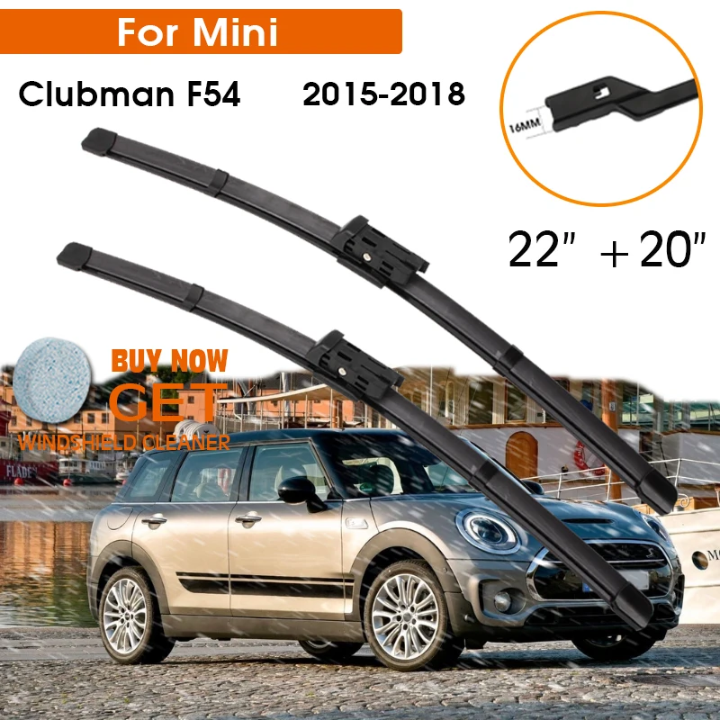 Car Wiper Blade For Mini Clubman F54 2015-2018 Windshield Rubber Silicon Refill Front Window Wiper 22"+20" LHD RHD Accessorie
Car Wiper Blade For Mini Clubman F54 2015-2018 Windshield Rubber Silicon Refill Front Window Wiper 22"+20" LHD RHD Accessorie