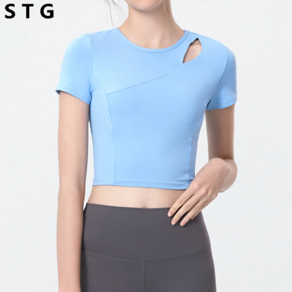 Summer Yoga Fitness Short Sleeve T Shirts Crop Top Slim Breathable Gym Plus Size Sports Tee Workout Sportswear Female Clothing
Summer Yoga Fitness Short Sleeve T Shirts Crop Top Slim Breathable Gym Plus Size Sports Tee Workout Sportswear Female Clothing