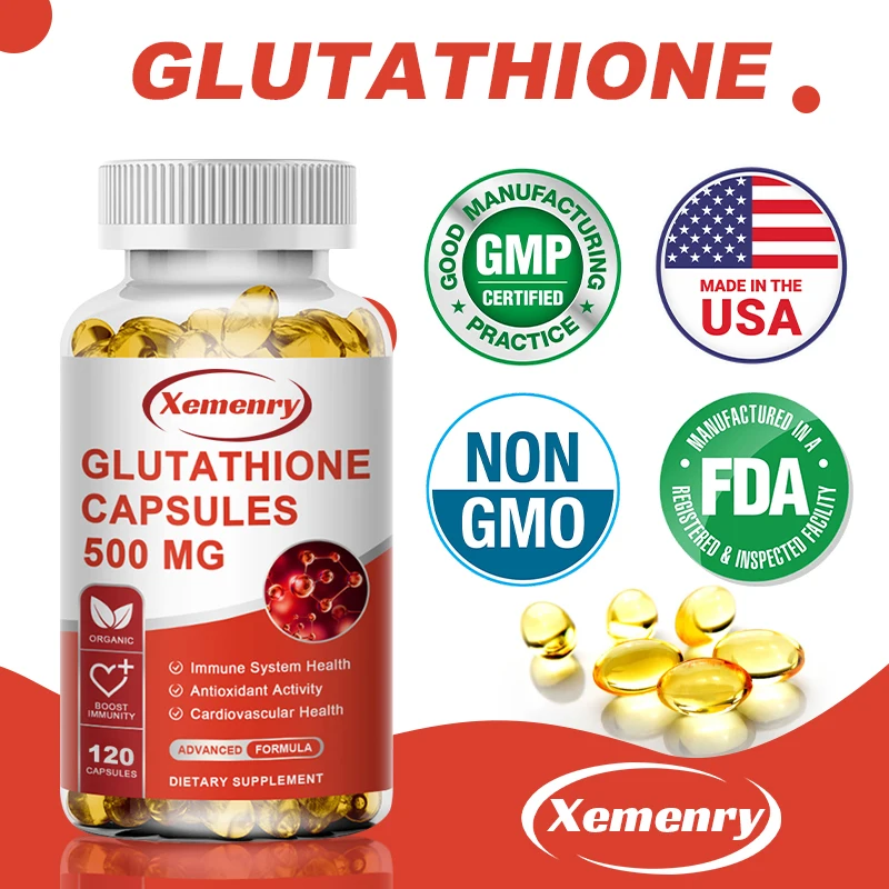 Glutathione Softgels 500mg Super Antioxidant for Liver Detox Brain Function Promotes Cardiovascular Health
Glutathione Softgels 500mg Super Antioxidant for Liver Detox Brain Function Promotes Cardiovascular Health
