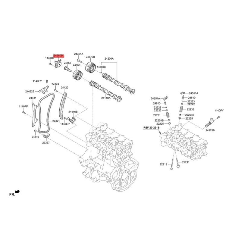 24357-03170 Central Magnet Camshaft Adjustment Valve For Kia K3 Hyundai IX25 IX35 Elantra Fiesta
24357-03170 Central Magnet Camshaft Adjustment Valve For Kia K3 Hyundai IX25 IX35 Elantra Fiesta