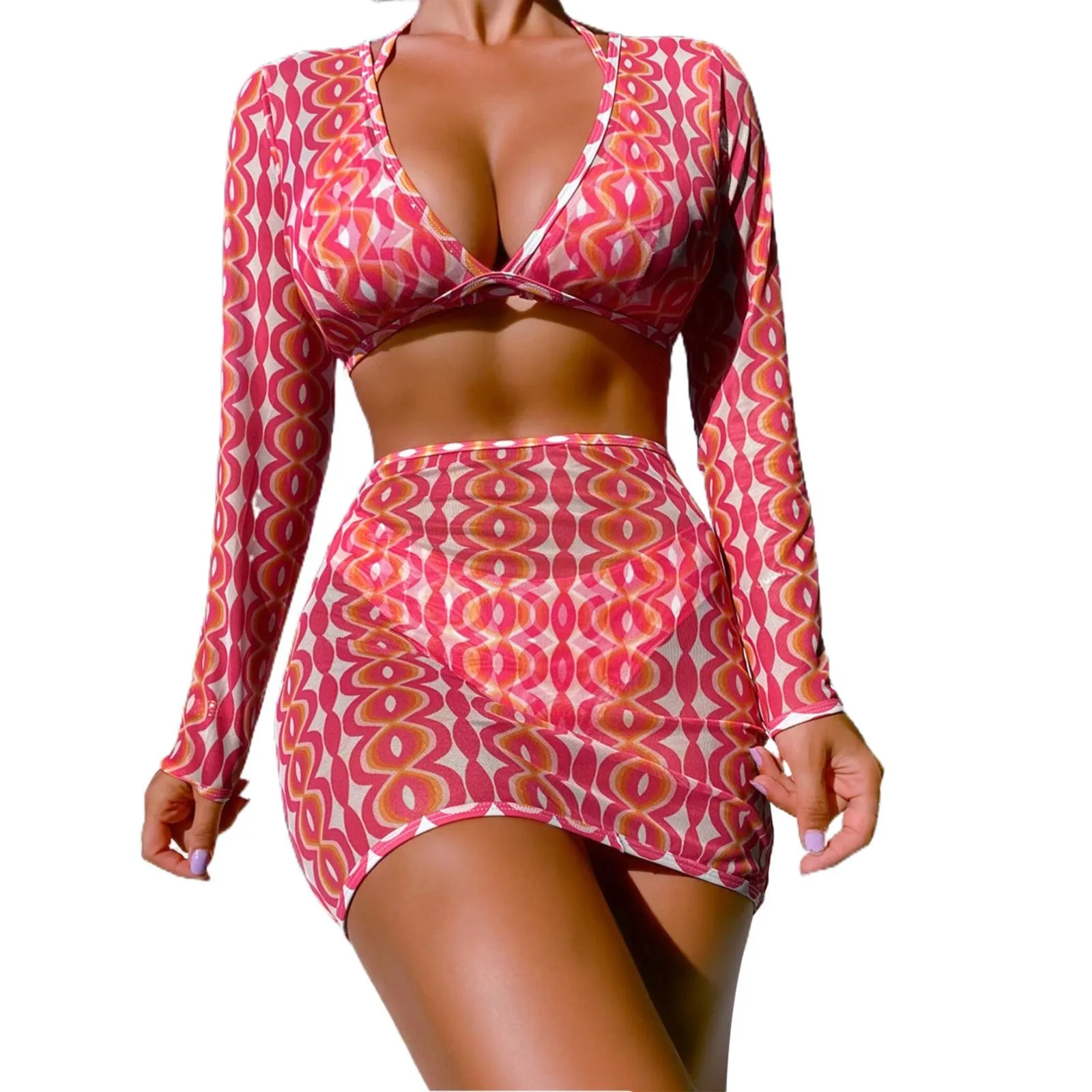 Европейский и американский сексуальный бикини с принтом, четыре предмета, плавательный бассейн, летняя пляжная одежда, бикини
Европейский и американский сексуальный бикини с принтом, четыре предмета, плавательный бассейн, летняя пляжная одежда, бикини