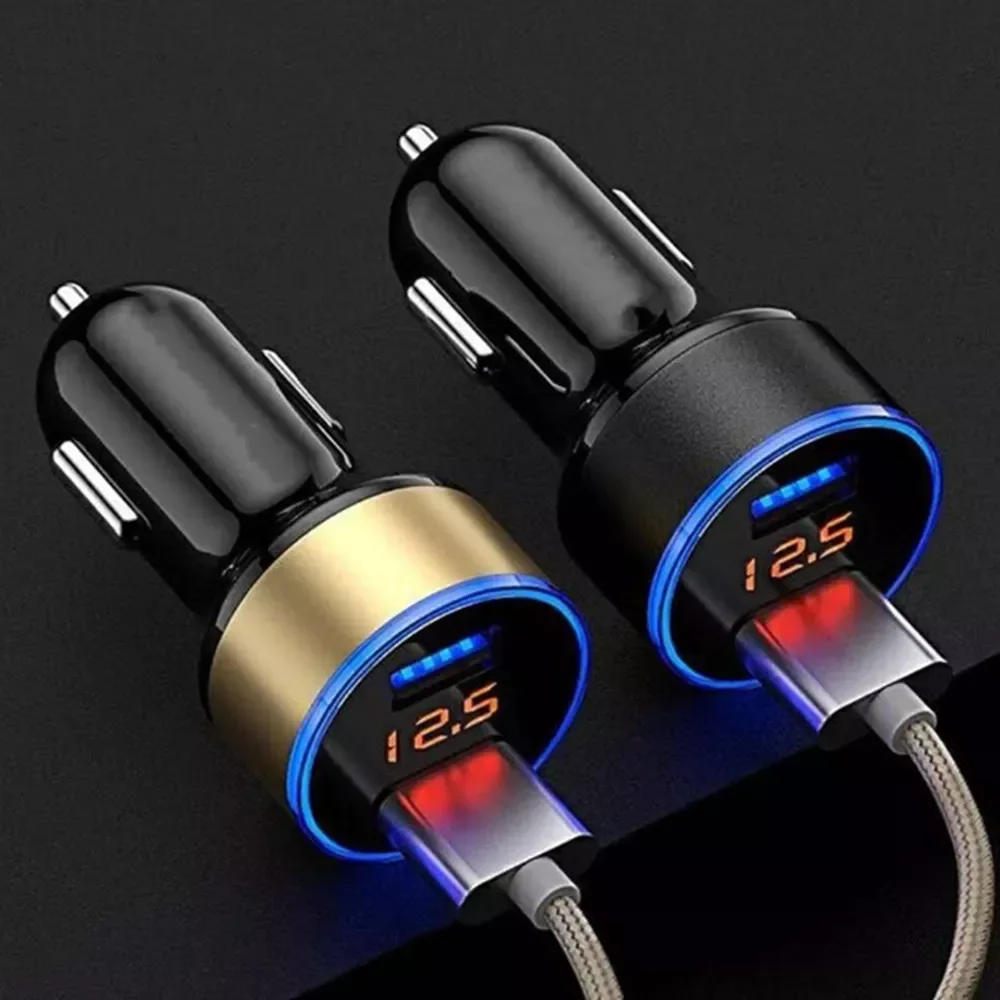 NEW2023 LED Display Dual USB Car Charger Mobile Aluminum Car-Charger 11 Pro Max 
NEW2023 LED Display Dual USB Car Charger Mobile Aluminum Car-Charger 11 Pro Max
