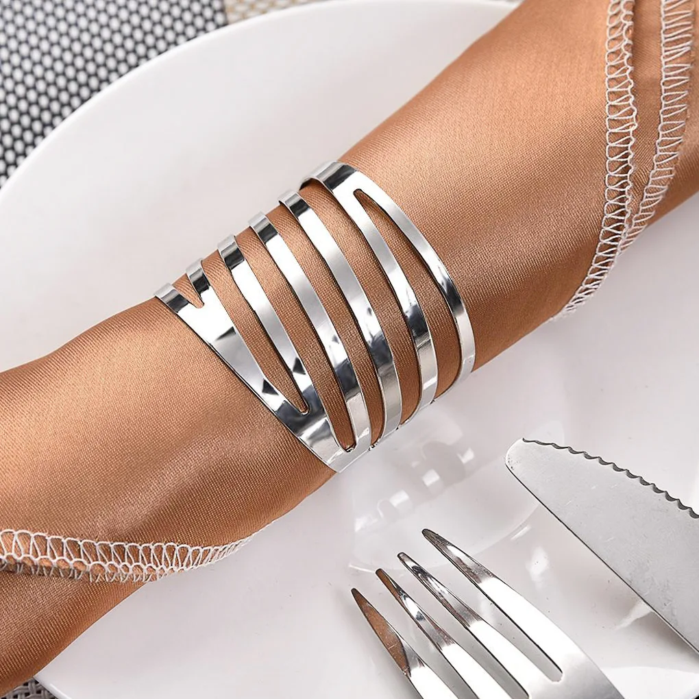 12pcs Back Pattern Wedding Napkin Rings Table Decoration Hollow Out Family Gatherings Everyday Use Napkin Buckle Holder
12pcs Back Pattern Wedding Napkin Rings Table Decoration Hollow Out Family Gatherings Everyday Use Napkin Buckle Holder