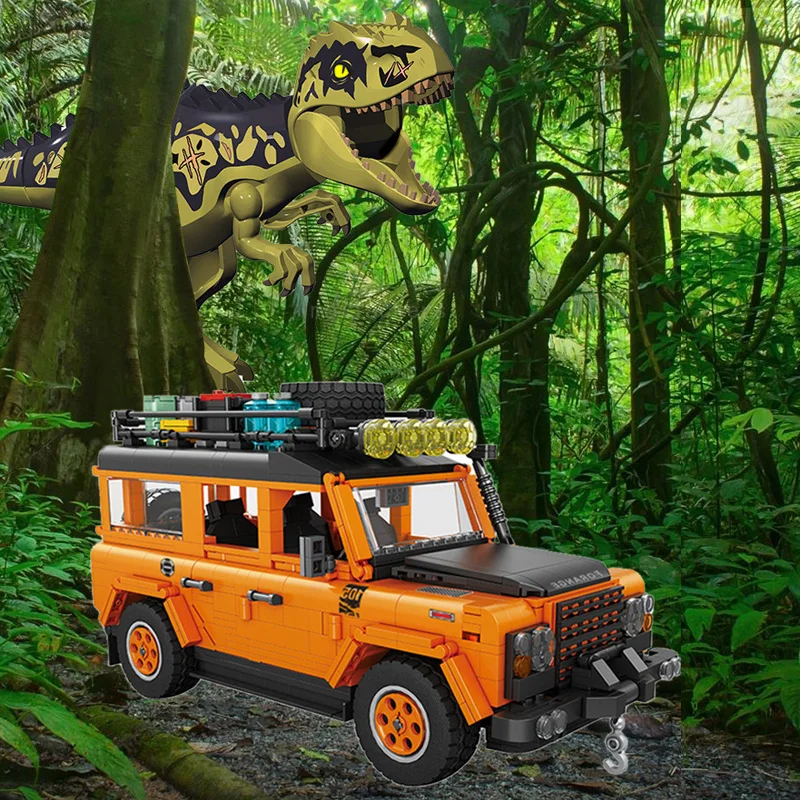 Jurassic Dinosaur Giganotosaurus Attack Truck Building Blocks Movie Scenes Creative Bricks Sets Kids Toys for Boys and Girl Gift
Jurassic Dinosaur Giganotosaurus Attack Truck Building Blocks Movie Scenes Creative Bricks Sets Kids Toys for Boys and Girl Gift
