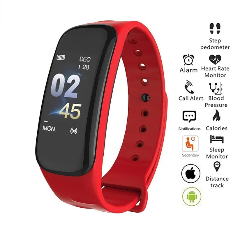 C1plus Smart Bracelet Watch Fitness blood pressure Heart Rate Monitor sleep tracker Wristband For Android IOS Surprise price Hot
C1plus Smart Bracelet Watch Fitness blood pressure Heart Rate Monitor sleep tracker Wristband For Android IOS Surprise price Hot