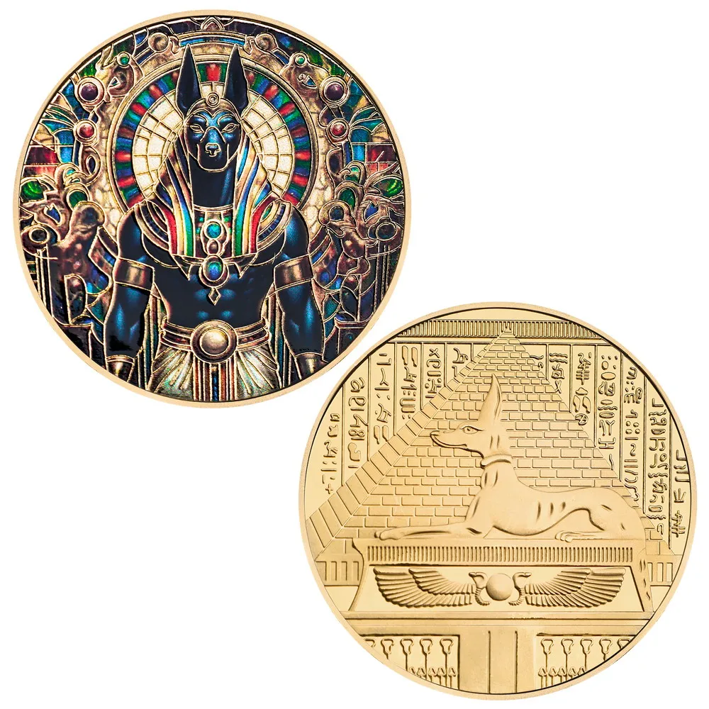 Коллекционная монета "Голова собаки Смерть Анубис"
Коллекционная монета "Голова собаки Смерть Анубис"