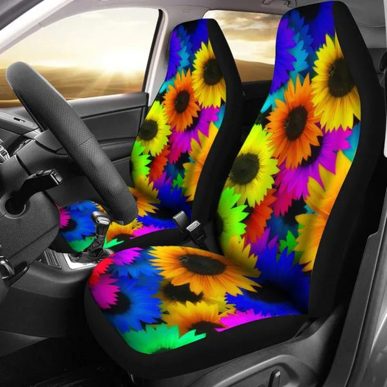 Retro Hippie Colorful Sunflowers, Flower Blossom, Car Seat Covers, Car Accessories, Car Decor, Custom Seat Covers, Custom Made C
Retro Hippie Colorful Sunflowers, Flower Blossom, Car Seat Covers, Car Accessories, Car Decor, Custom Seat Covers, Custom Made C