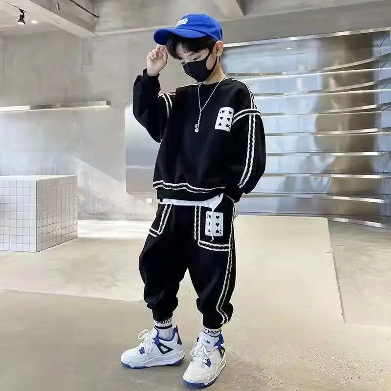 Boys' Clothes Sets Sweatshirts +Pants 2PCS/Set Cotton 2023 Blue Spring Autumn Teenagers Suit Outfit Children Clothing
Boys' Clothes Sets Sweatshirts +Pants 2PCS/Set Cotton 2023 Blue Spring Autumn Teenagers Suit Outfit Children Clothing