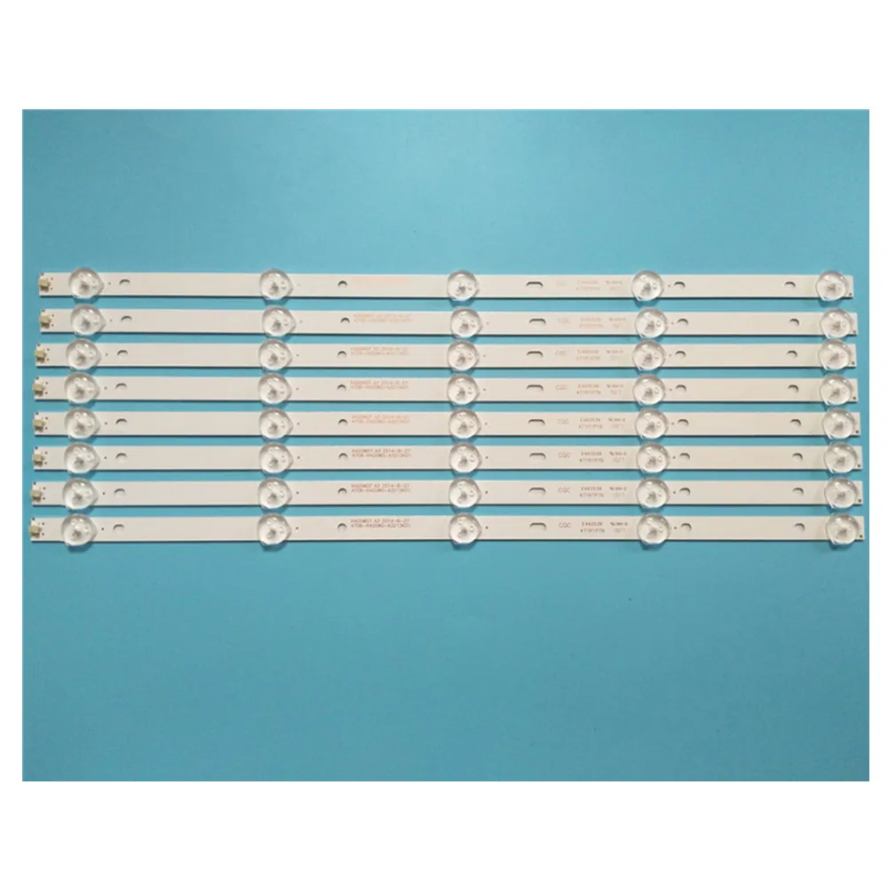 100% New 8pcs/Kit LED strips for 43 TV DEXP F42B7000T TOSHIBA 43U7750EV K430WD9 4708 K420WD A3213K01 K420WD7 A3 2014 8 27
100% New 8pcs/Kit LED strips for 43 TV DEXP F42B7000T TOSHIBA 43U7750EV K430WD9 4708 K420WD A3213K01 K420WD7 A3 2014 8 27