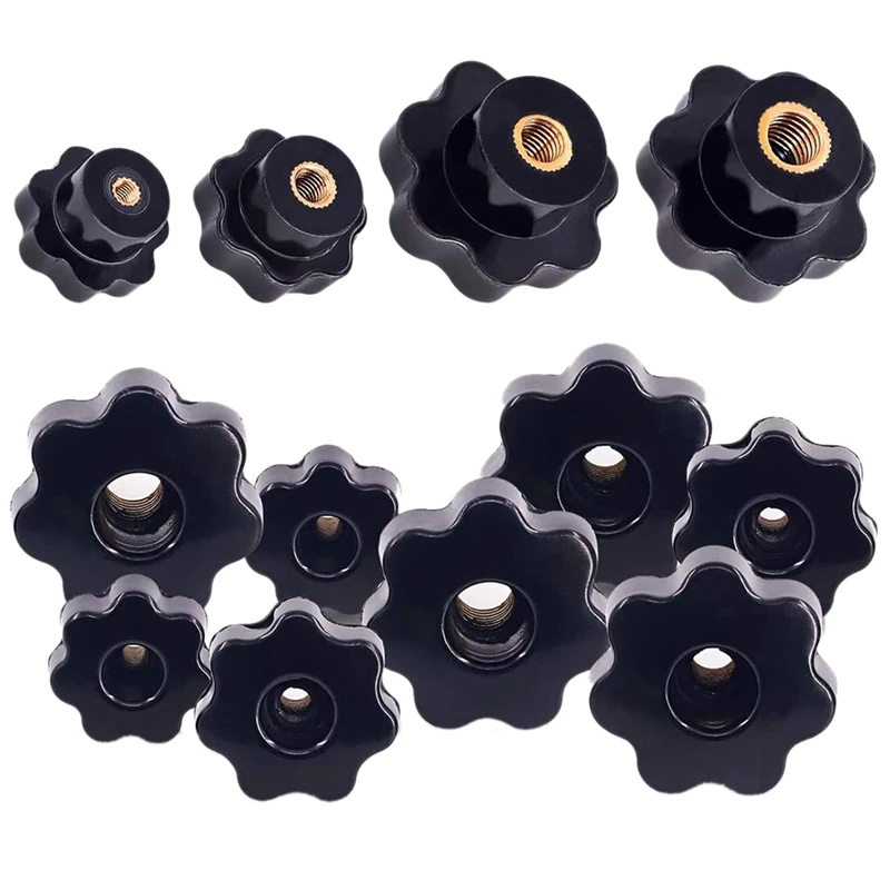 32Pcs 7 Star Knob Female Thread Nut Clamping Knob Grip Assortment Kit Screw-On Handle Clamping Knob (M4 M6 M8 M10)
32Pcs 7 Star Knob Female Thread Nut Clamping Knob Grip Assortment Kit Screw-On Handle Clamping Knob (M4 M6 M8 M10)