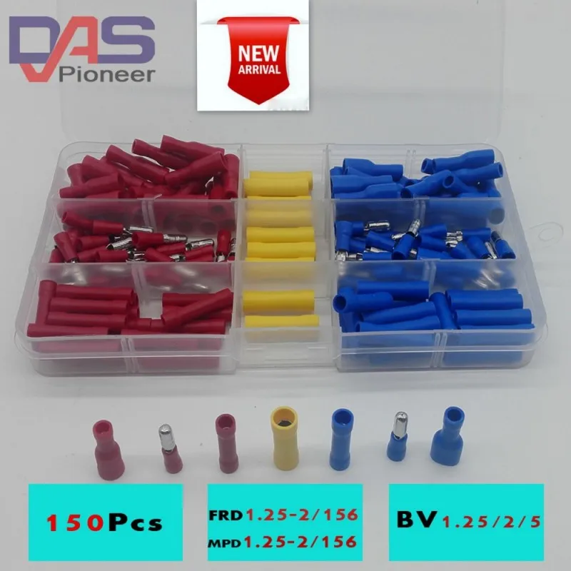 150PCS bullet terminals electrical wire connectors MPD FRD male female insulating joint combo
150PCS bullet terminals electrical wire connectors MPD FRD male female insulating joint combo