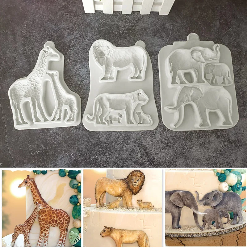 New Baking Tools Grassland Lion Giraffe Elephant Chocolate Mold Fondant Chocolate Cake Silicone Mold Cake Decorating Tools
New Baking Tools Grassland Lion Giraffe Elephant Chocolate Mold Fondant Chocolate Cake Silicone Mold Cake Decorating Tools