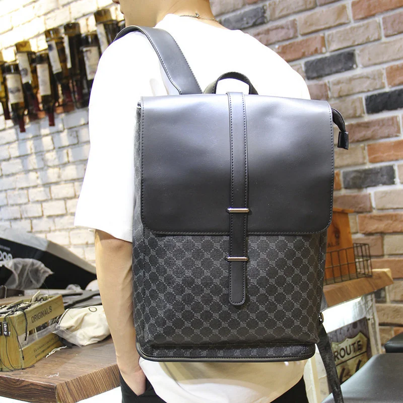 Personality Plaid Leather Men Bag Large Capacity Travel/School 15 Inch Laptop Backpacks For Men/Women
Personality Plaid Leather Men Bag Large Capacity Travel/School 15 Inch Laptop Backpacks For Men/Women