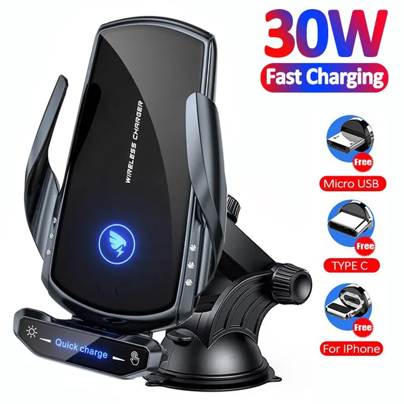 30W Car Phone Holder Wireless Charger Fast Charging Station For iPhone 14 13 Xiaomi Samsung Huawei Magnetic Wireless Car Charger
30W Car Phone Holder Wireless Charger Fast Charging Station For iPhone 14 13 Xiaomi Samsung Huawei Magnetic Wireless Car Charger